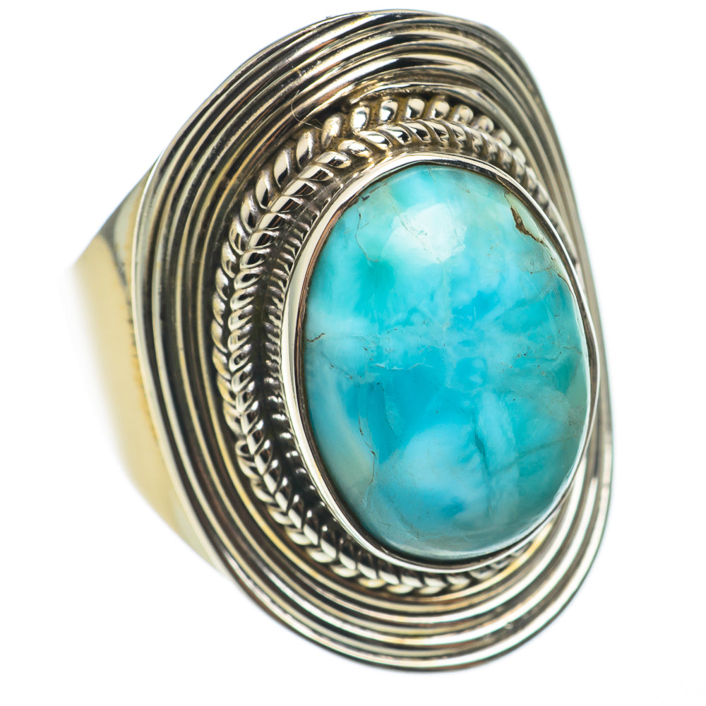 Larimar Rings handcrafted by Ana Silver Co - RING68413