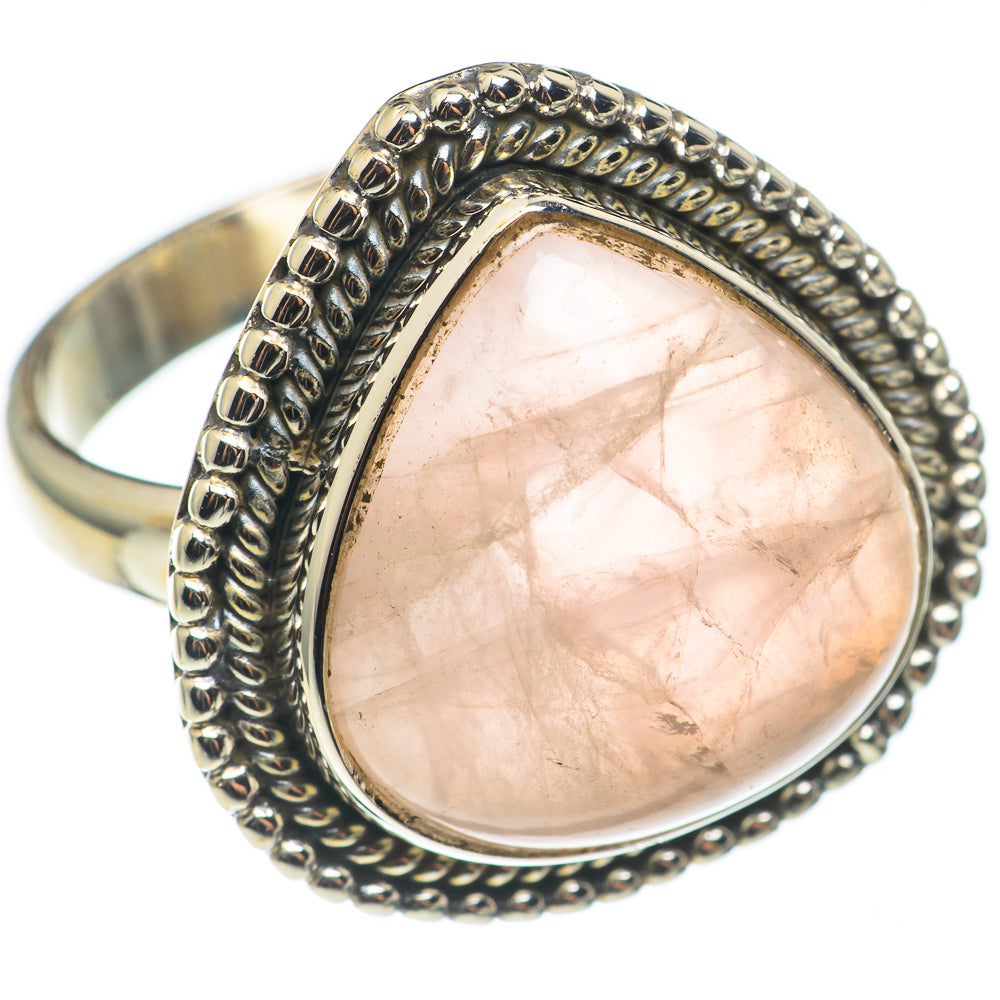Rose Quartz Rings handcrafted by Ana Silver Co - RING68422
