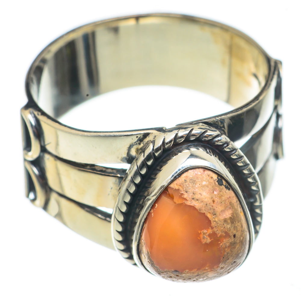 Mexican Fire Opal Rings handcrafted by Ana Silver Co - RING68441