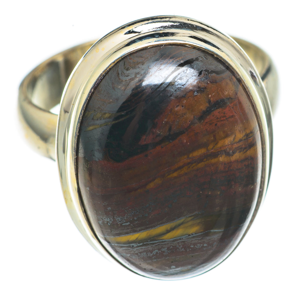 Red Tiger Iron Rings handcrafted by Ana Silver Co - RING68515