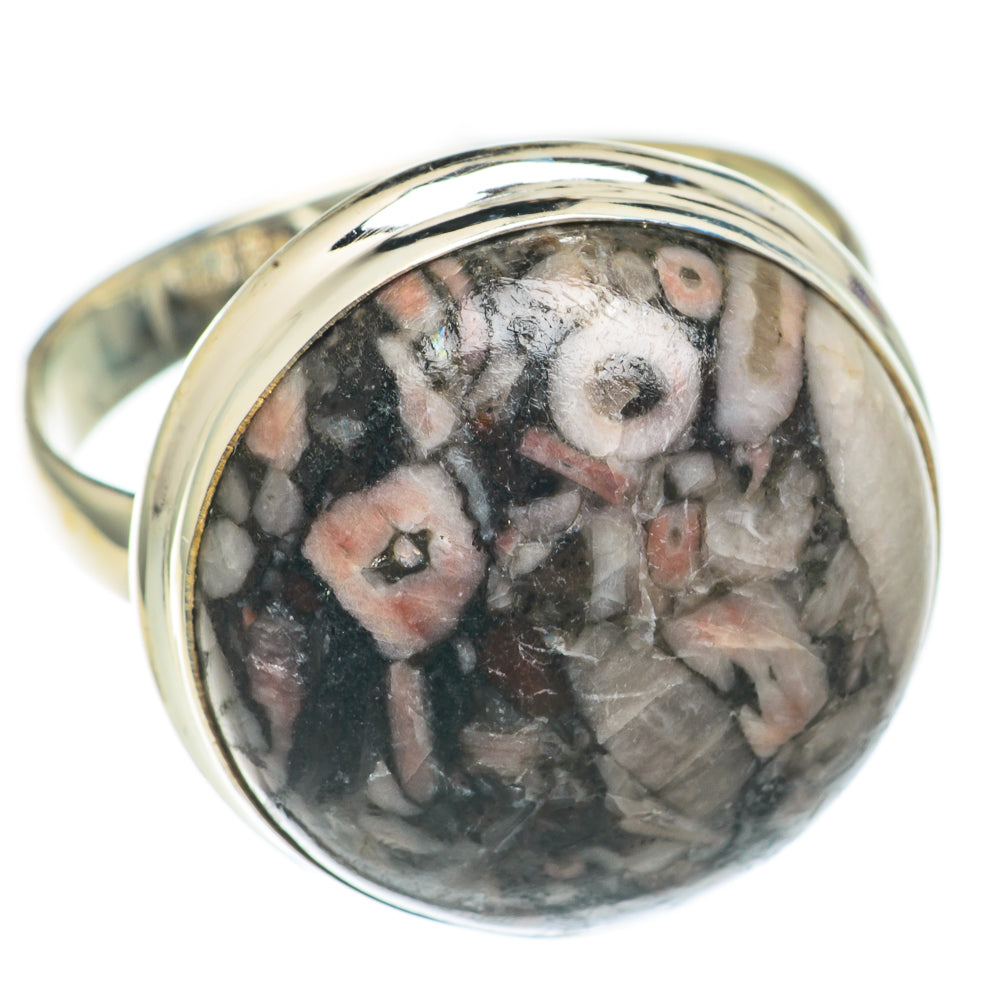 Crinoid Fossil Rings handcrafted by Ana Silver Co - RING68516