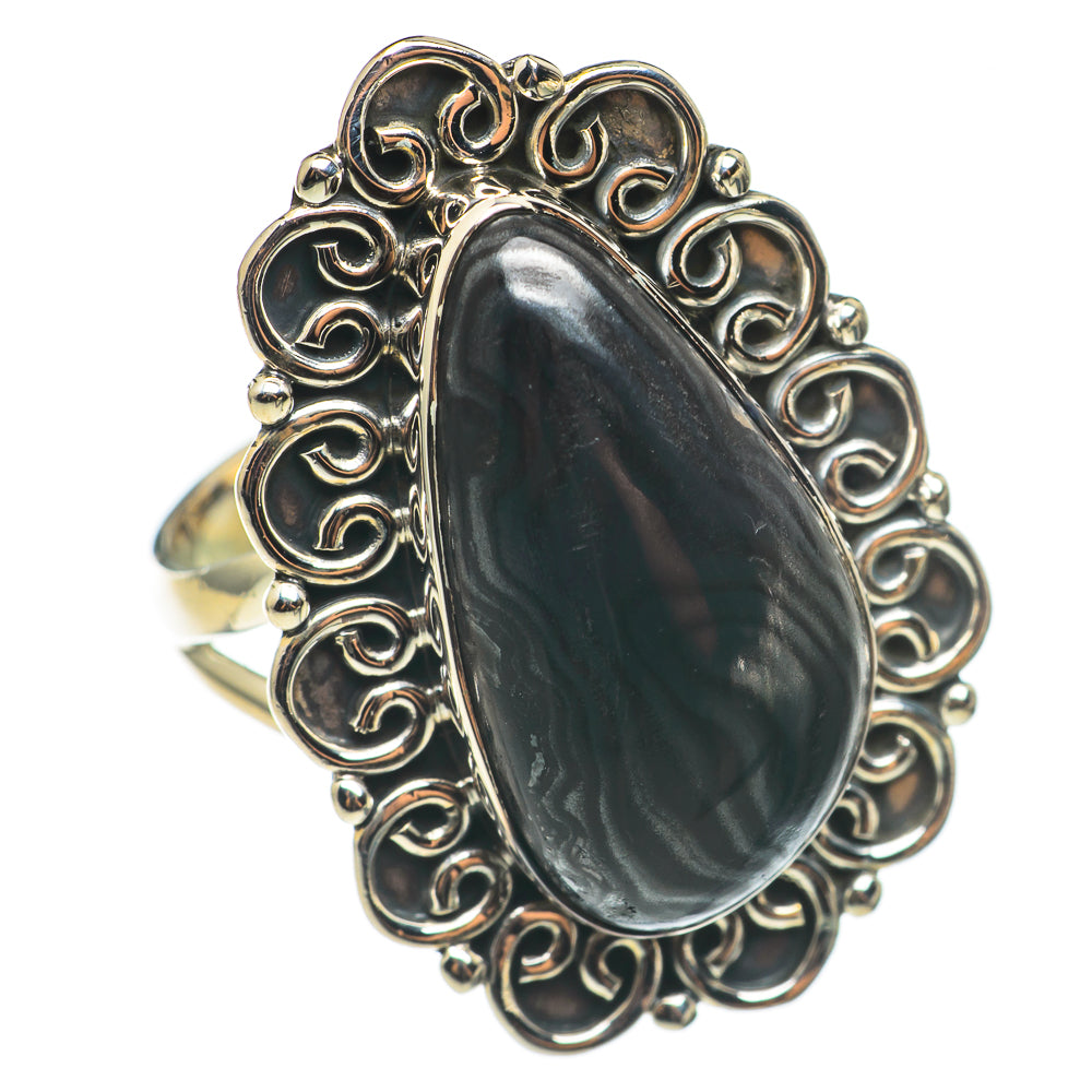 Psilomelane Rings handcrafted by Ana Silver Co - RING68611