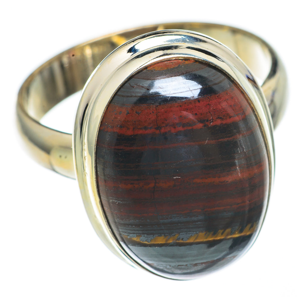 Red Tiger Iron Rings handcrafted by Ana Silver Co - RING68682