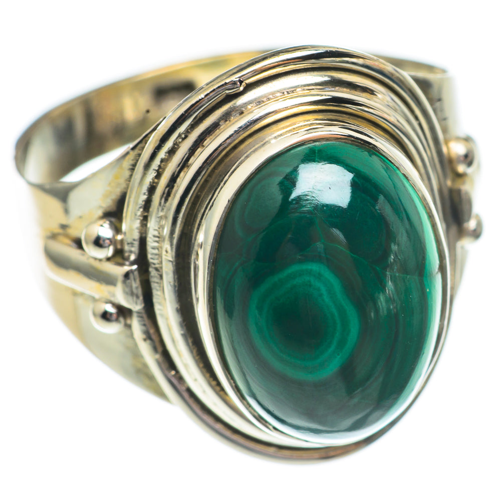 Malachite Rings handcrafted by Ana Silver Co - RING68714