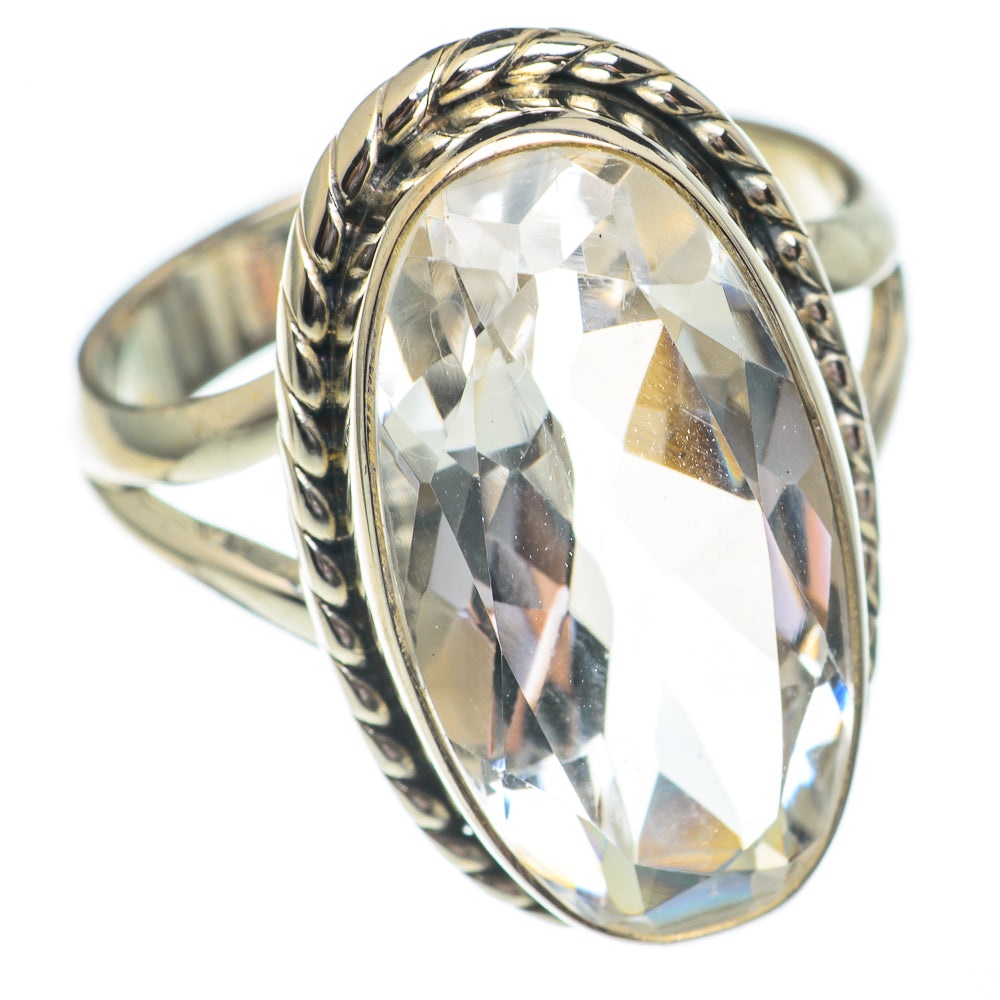 White Quartz Rings handcrafted by Ana Silver Co - RING68738
