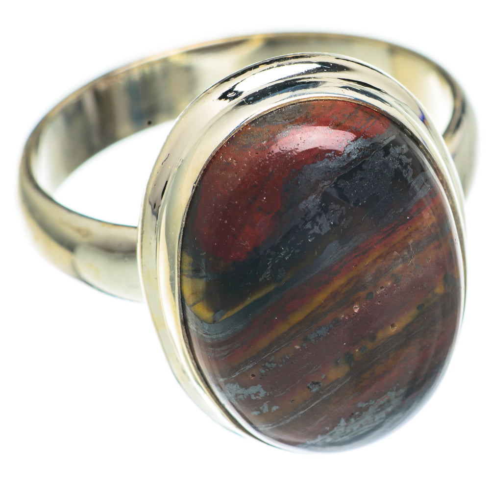 Red Tiger Iron Rings handcrafted by Ana Silver Co - RING68754