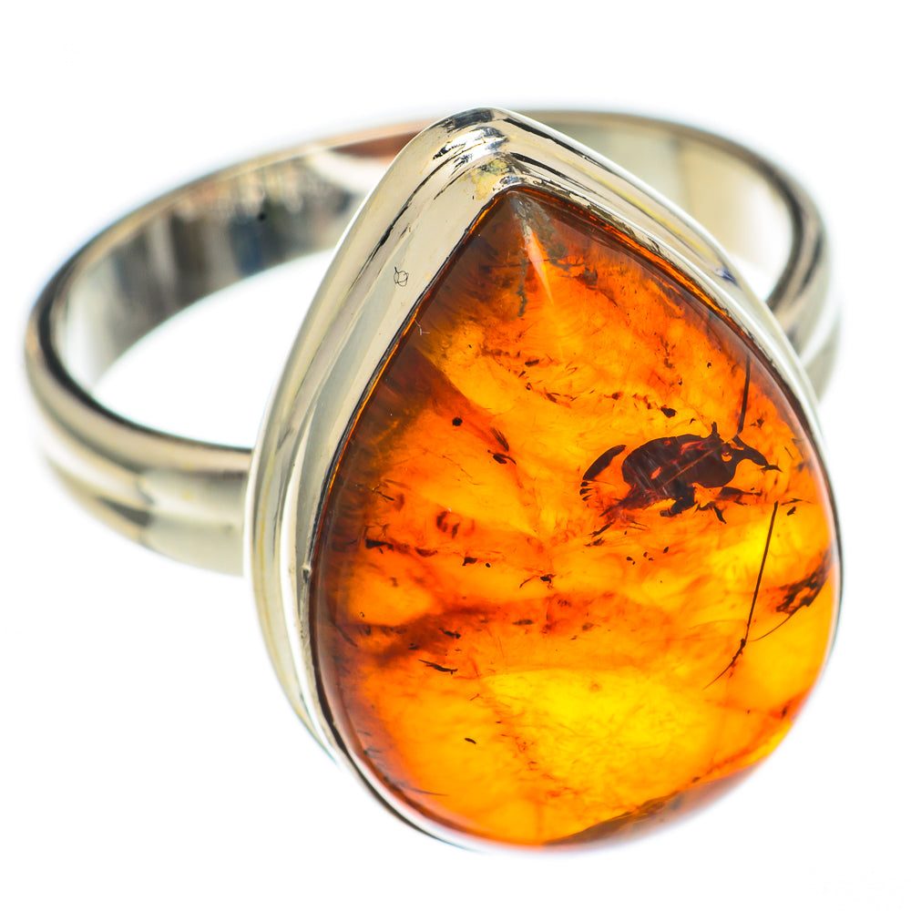 Baltic Amber Rings handcrafted by Ana Silver Co - RING68756