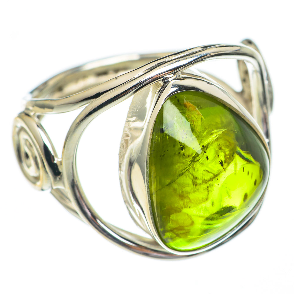 Green Tourmaline Rings handcrafted by Ana Silver Co - RING68780