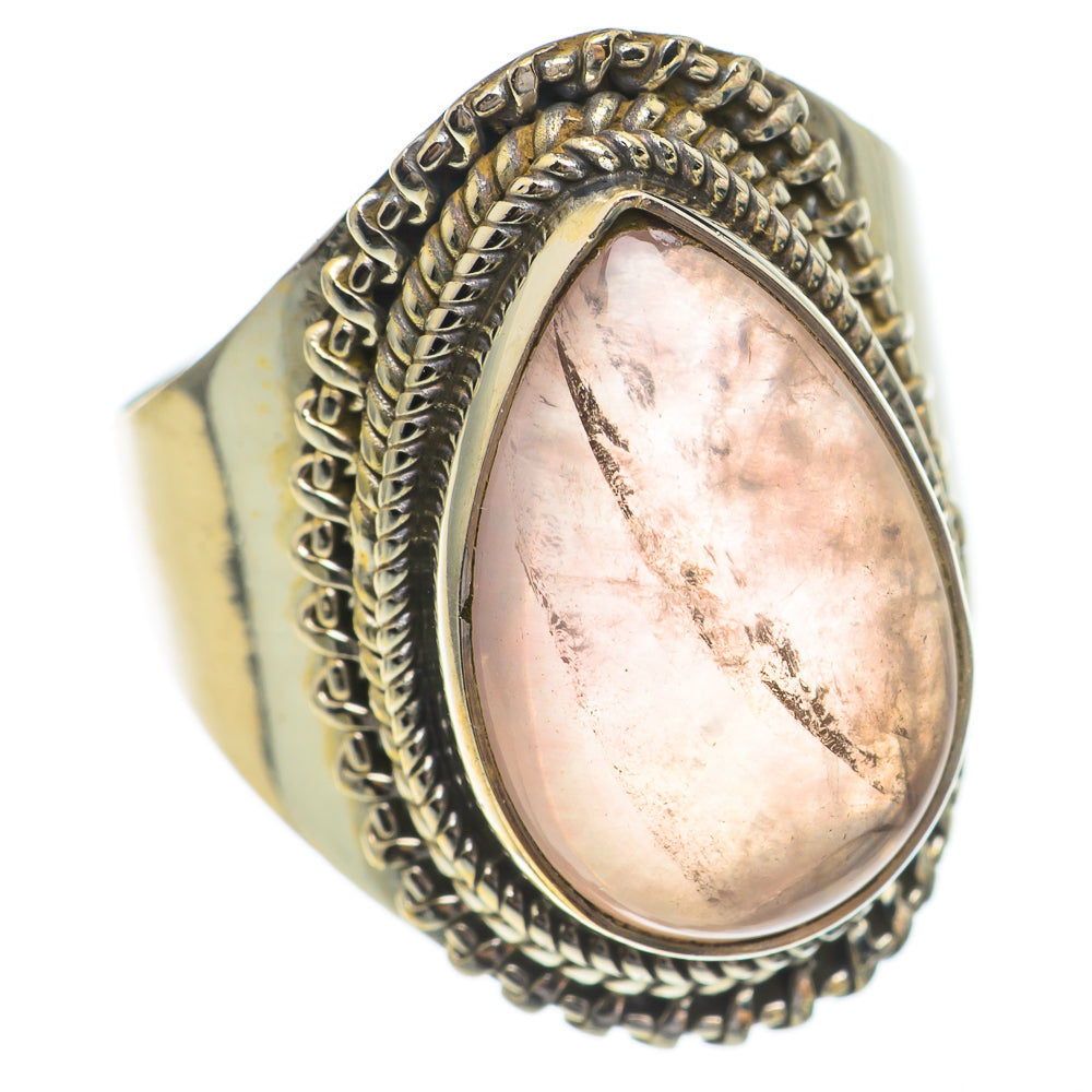 Rose Quartz Rings handcrafted by Ana Silver Co - RING68822