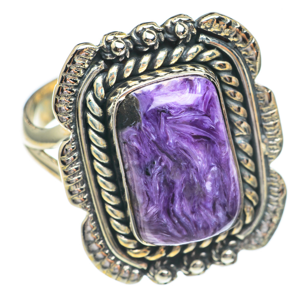 Charoite Rings handcrafted by Ana Silver Co - RING68829