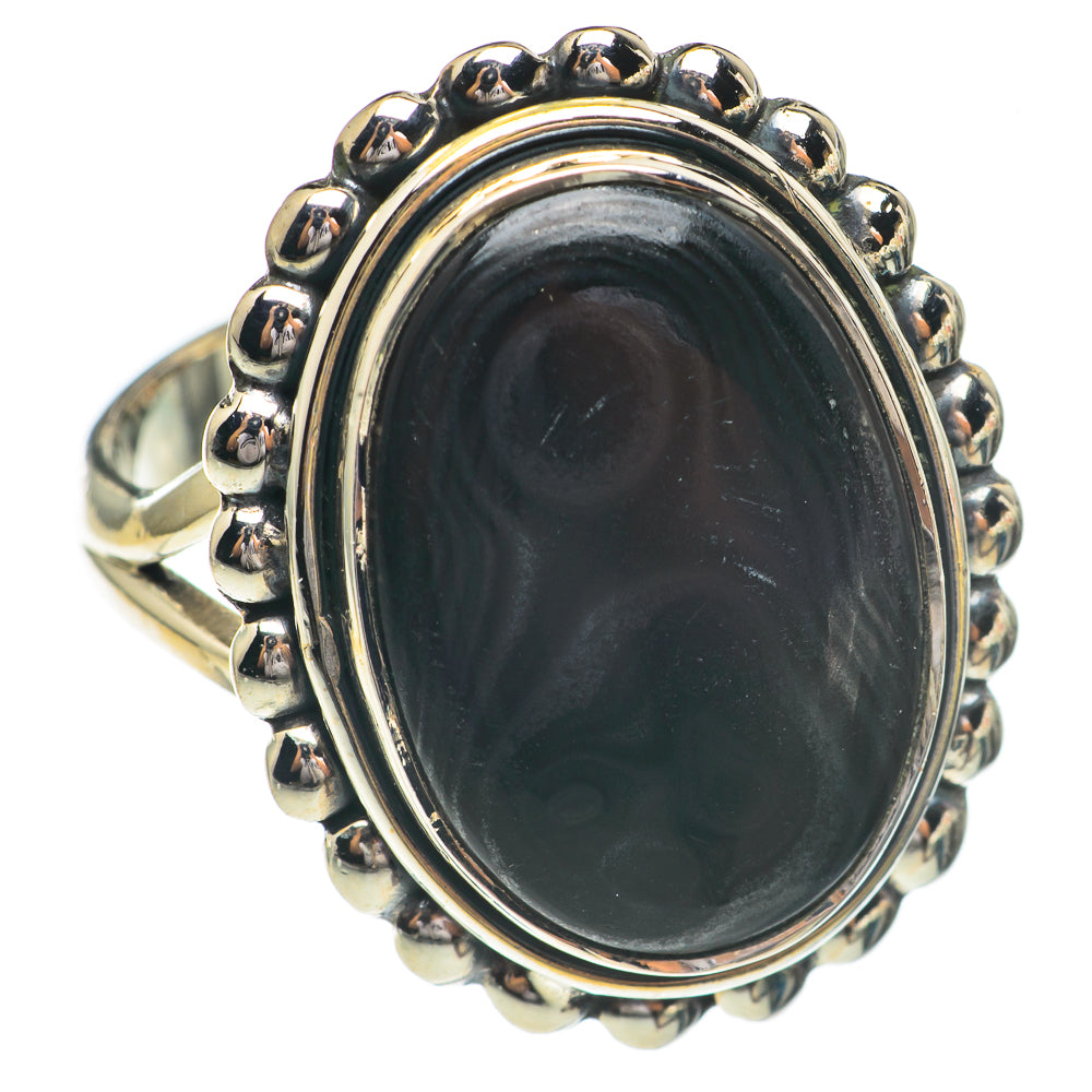 Psilomelane Rings handcrafted by Ana Silver Co - RING68862 - Photo 2