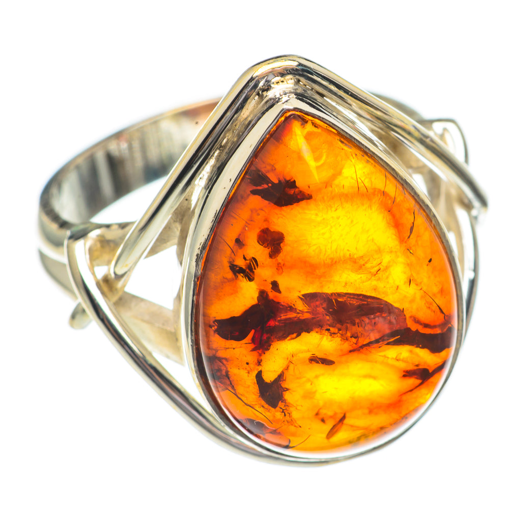 Baltic Amber Rings handcrafted by Ana Silver Co - RING68914