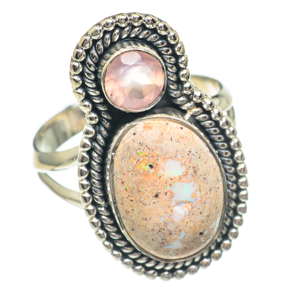 Mexican Fire Opal Rings handcrafted by Ana Silver Co - RING68923