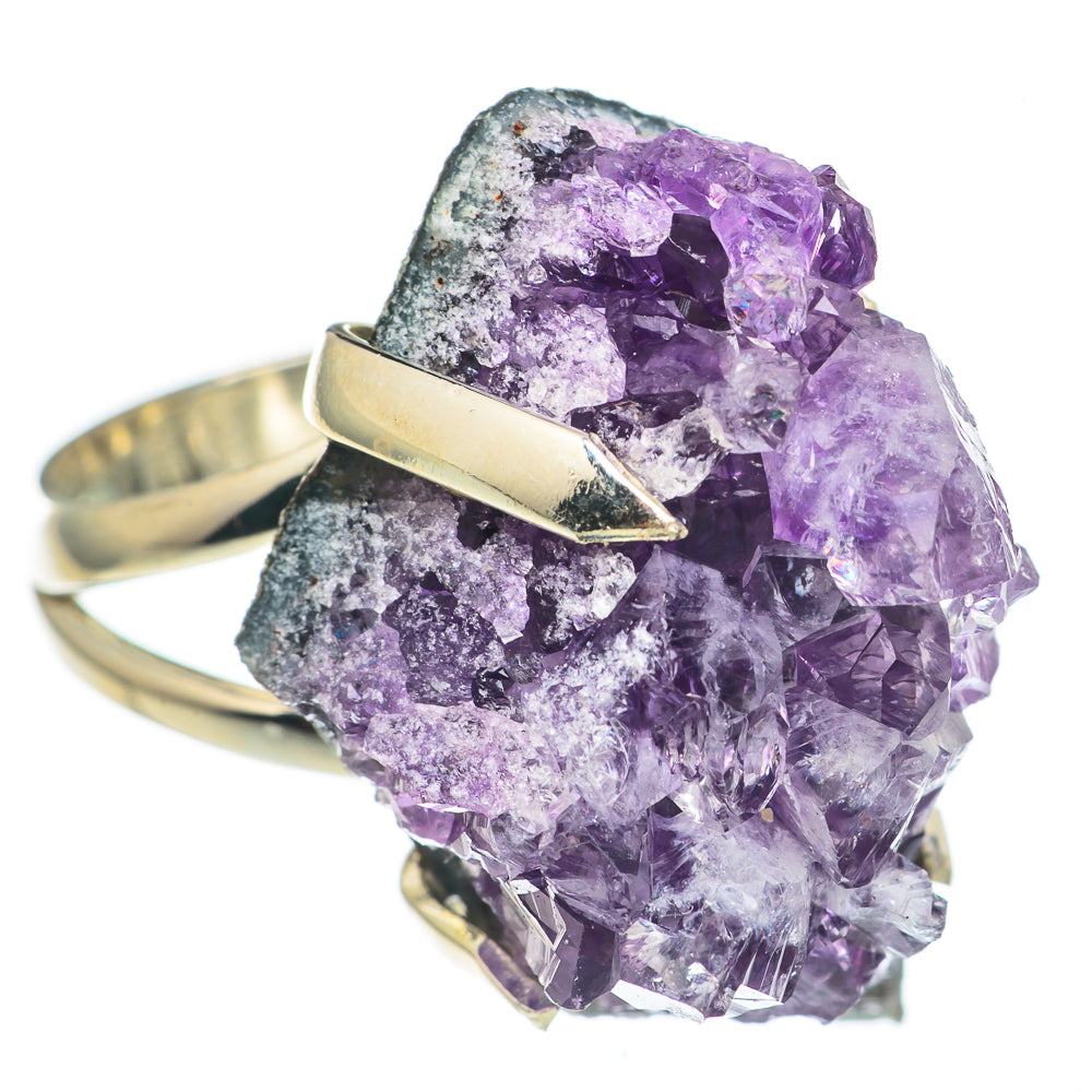 Amethyst Crystal Rings handcrafted by Ana Silver Co - RING68975