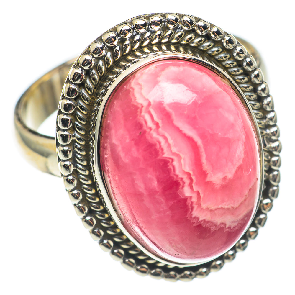 Rhodochrosite Rings handcrafted by Ana Silver Co - RING69002