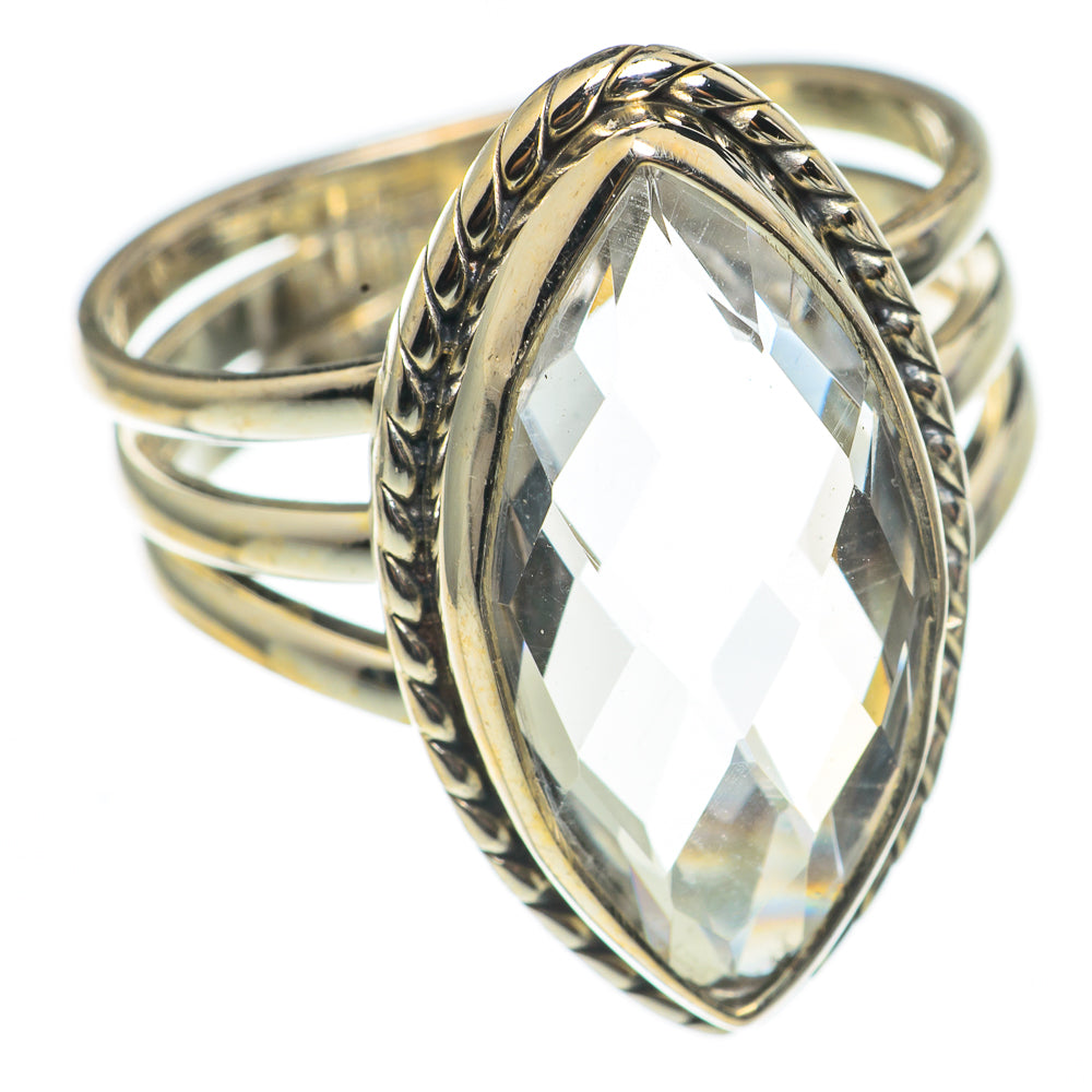 White Quartz Rings handcrafted by Ana Silver Co - RING69093