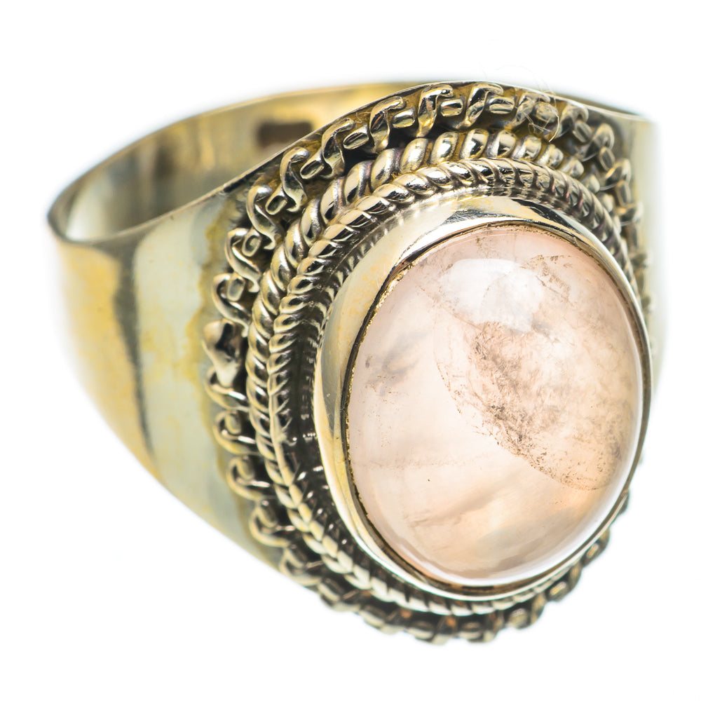 Rose Quartz Rings handcrafted by Ana Silver Co - RING69112