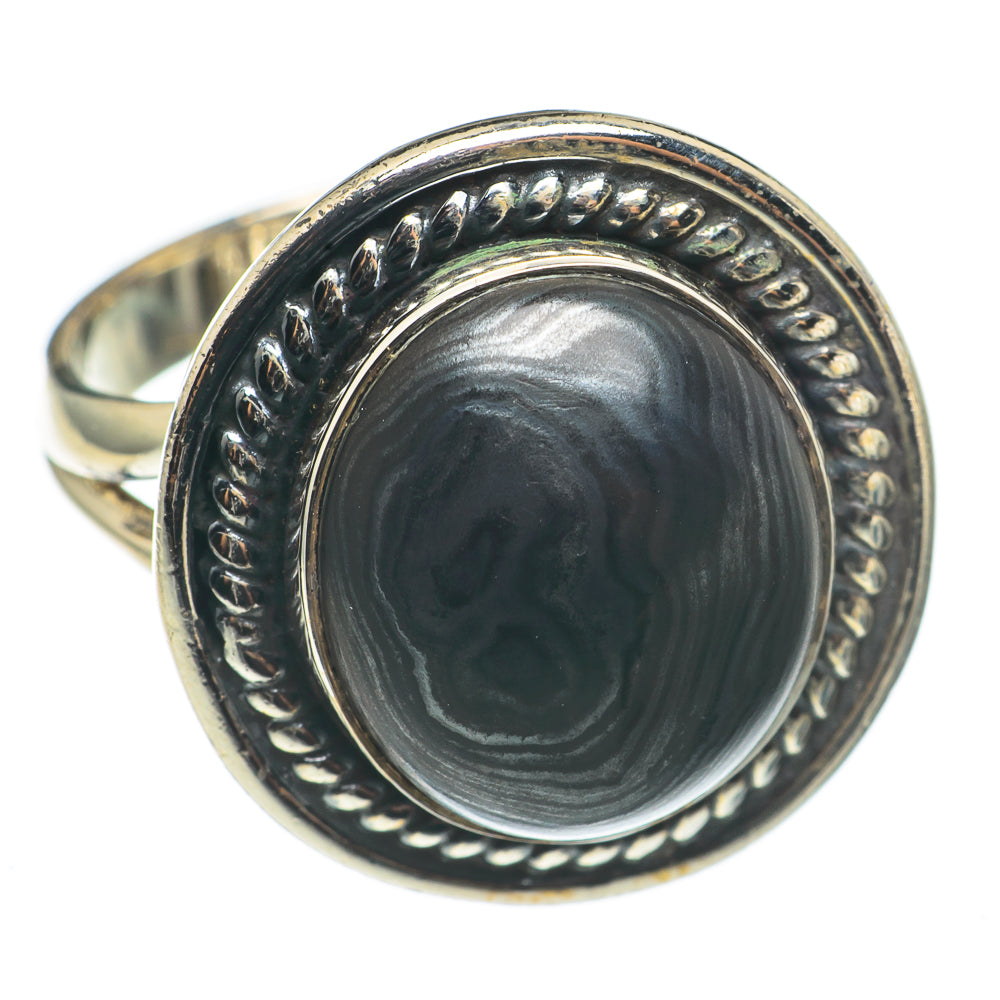 Psilomelane Rings handcrafted by Ana Silver Co - RING69119