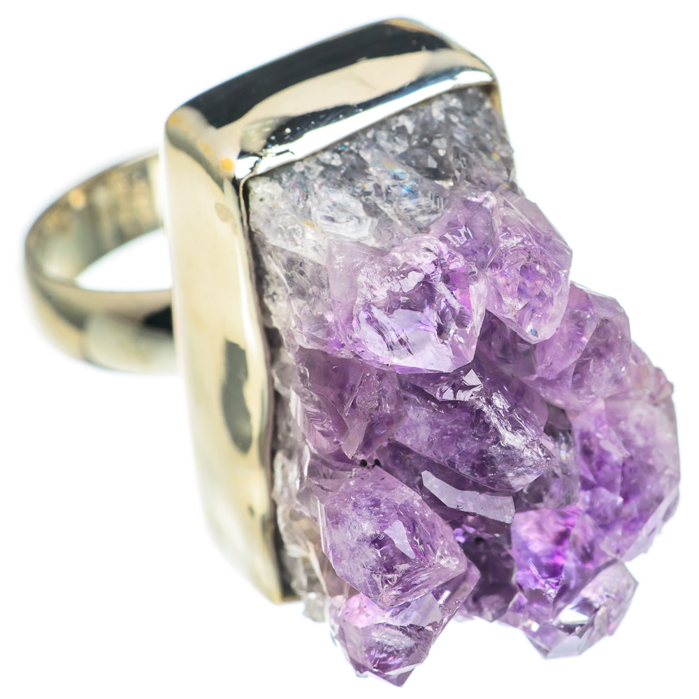 Amethyst Crystal Rings handcrafted by Ana Silver Co - RING69246