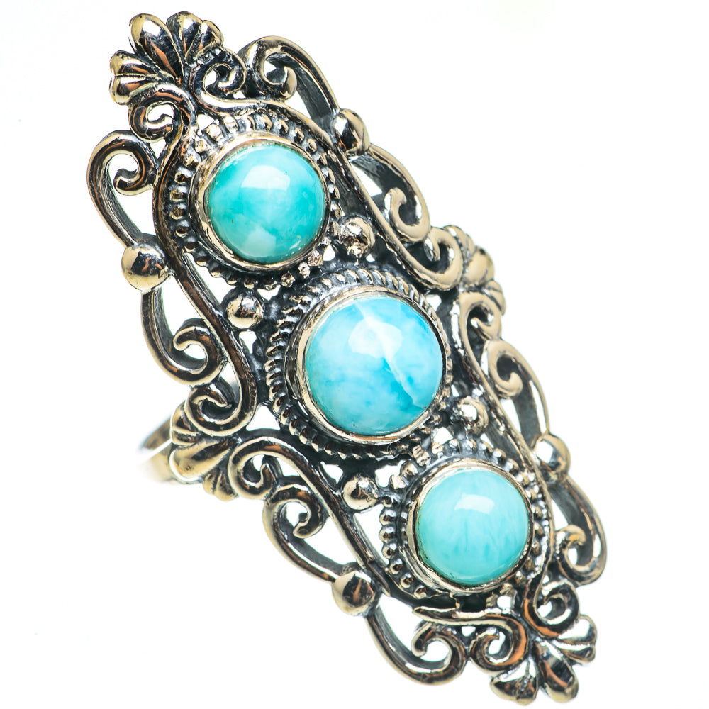 Larimar Rings handcrafted by Ana Silver Co - RING69291