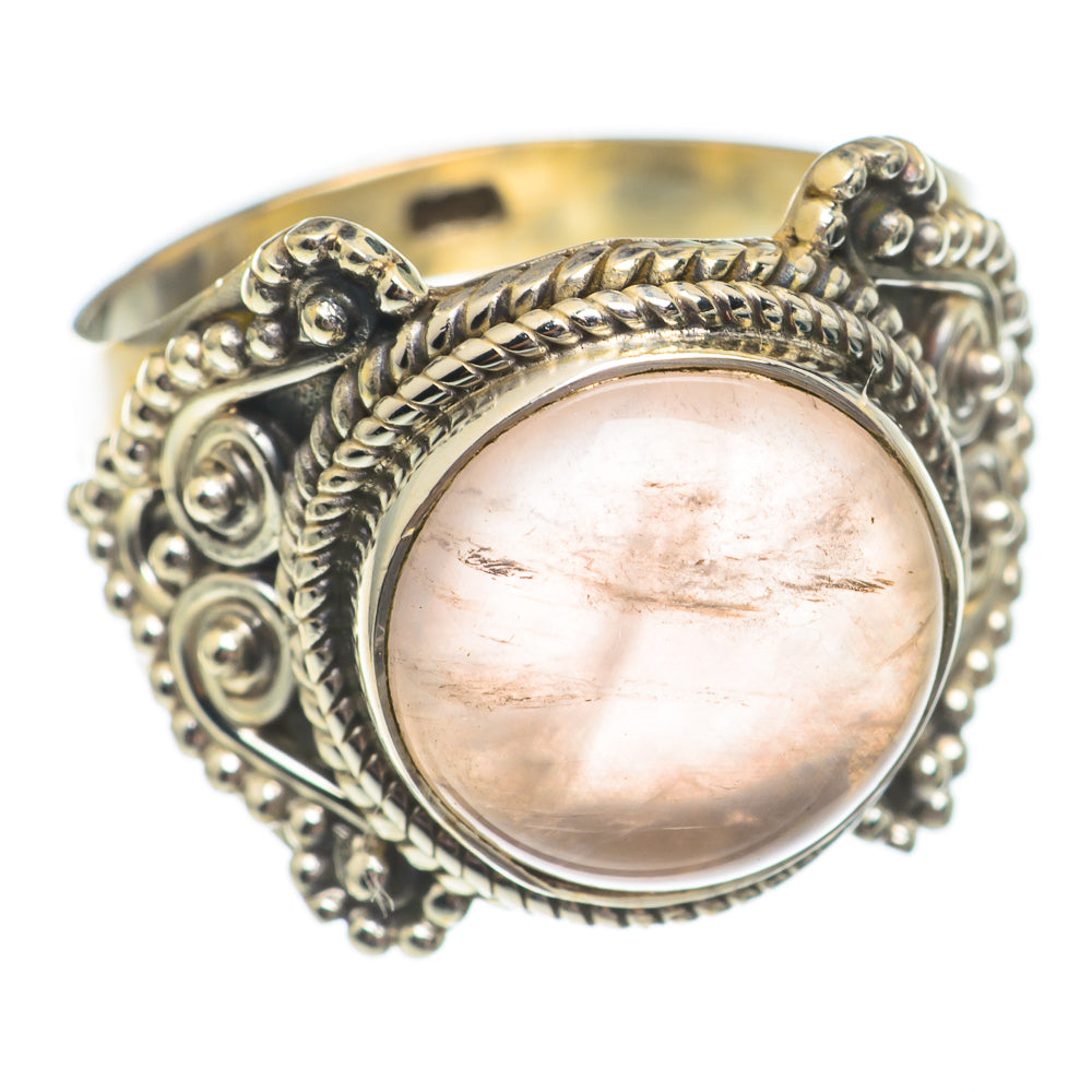 Rose Quartz Rings handcrafted by Ana Silver Co - RING69357
