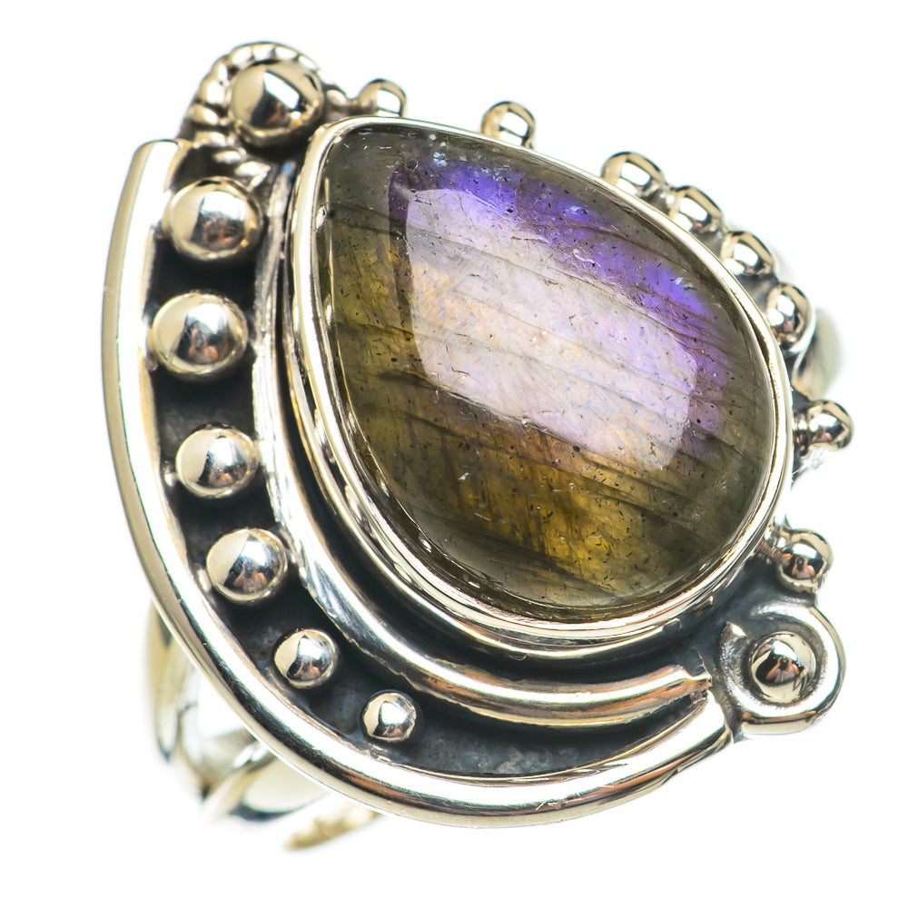 Labradorite Rings handcrafted by Ana Silver Co - RING69437