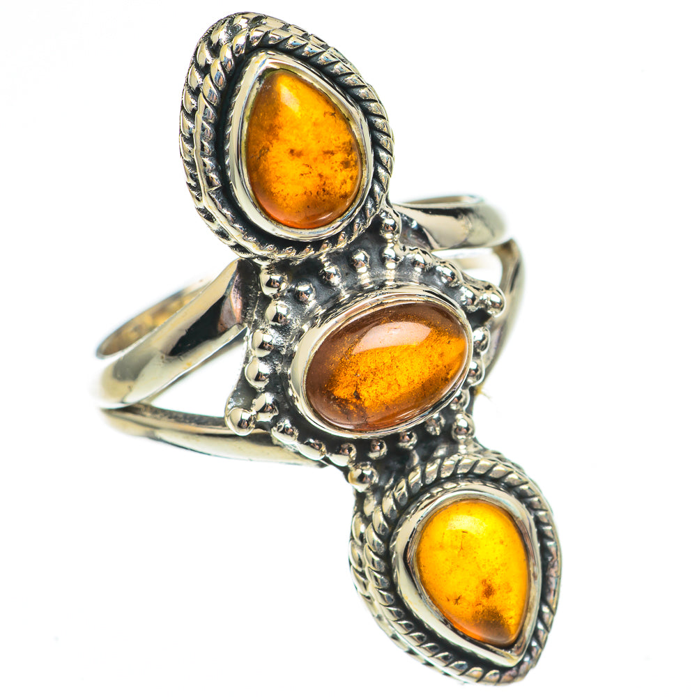 Baltic Amber Rings handcrafted by Ana Silver Co - RING69464