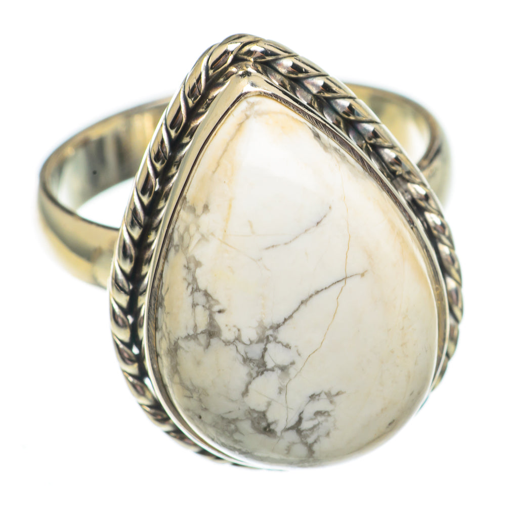 Howlite Rings handcrafted by Ana Silver Co - RING69477