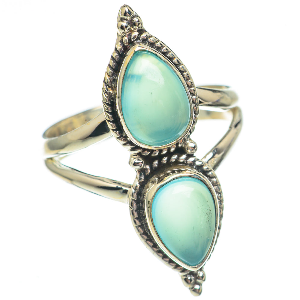 Aqua Chalcedony Rings handcrafted by Ana Silver Co - RING69486