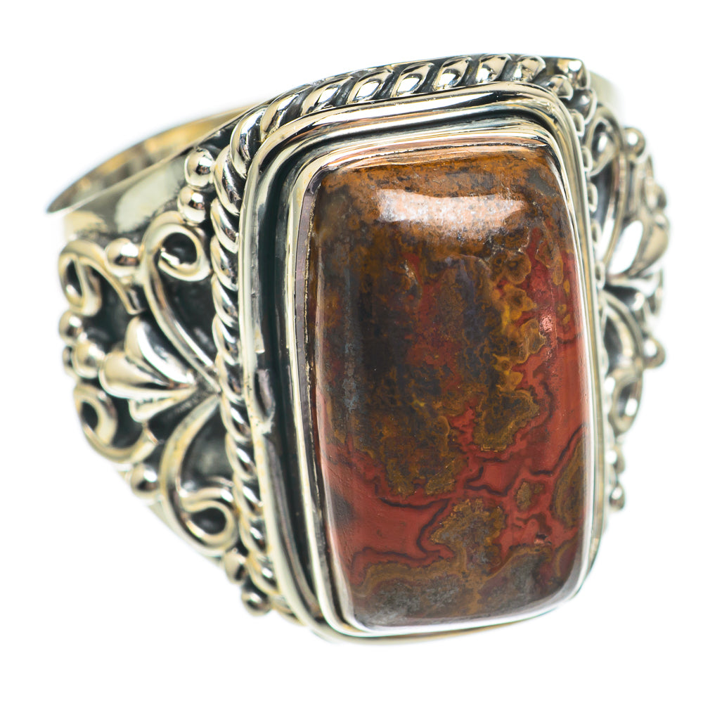 Mahogany Obsidian Rings handcrafted by Ana Silver Co - RING69495