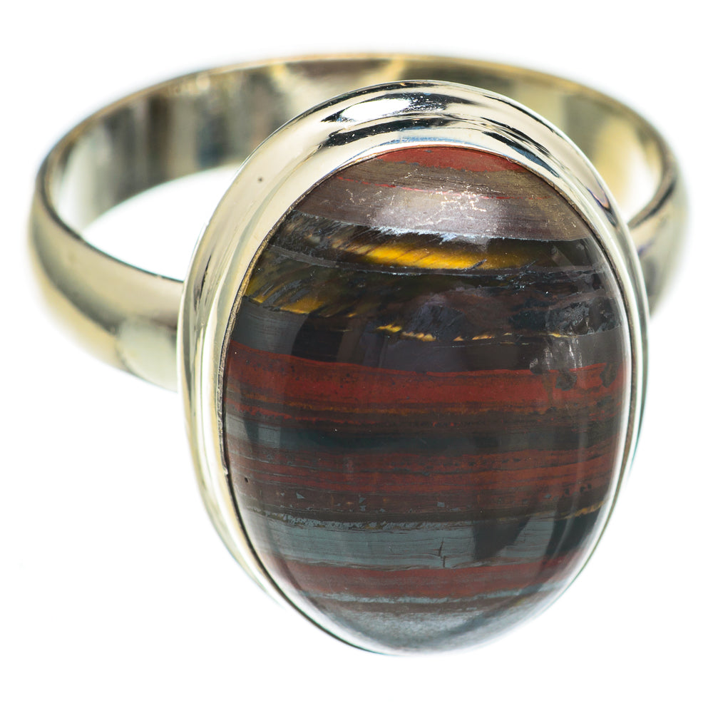 Red Tiger Iron Rings handcrafted by Ana Silver Co - RING69529
