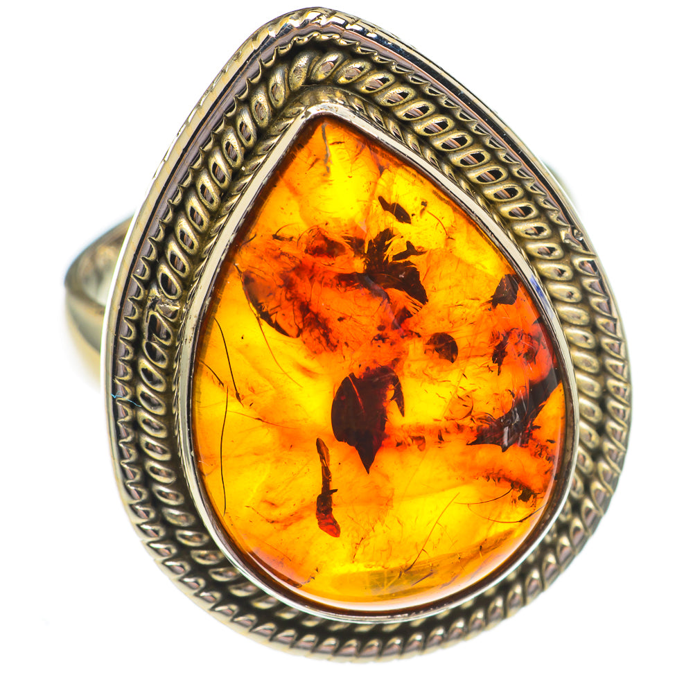 Baltic Amber Rings handcrafted by Ana Silver Co - RING69532