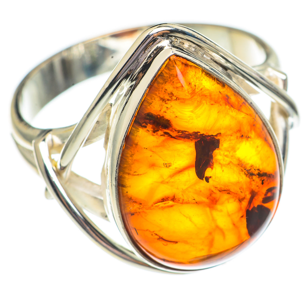 Baltic Amber Rings handcrafted by Ana Silver Co - RING69533