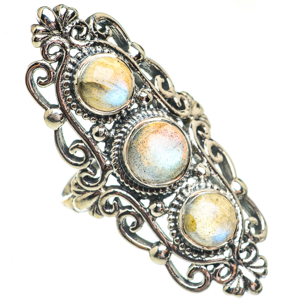 Labradorite Rings handcrafted by Ana Silver Co - RING69560