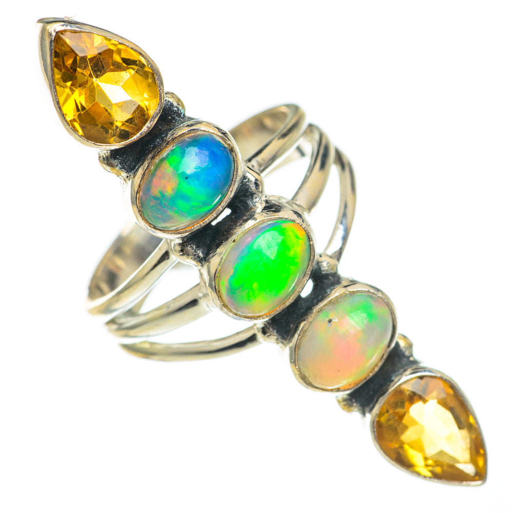Ethiopian Opal Rings handcrafted by Ana Silver Co - RING69594