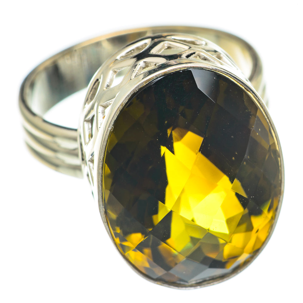 Olive Quartz Rings handcrafted by Ana Silver Co - RING69694