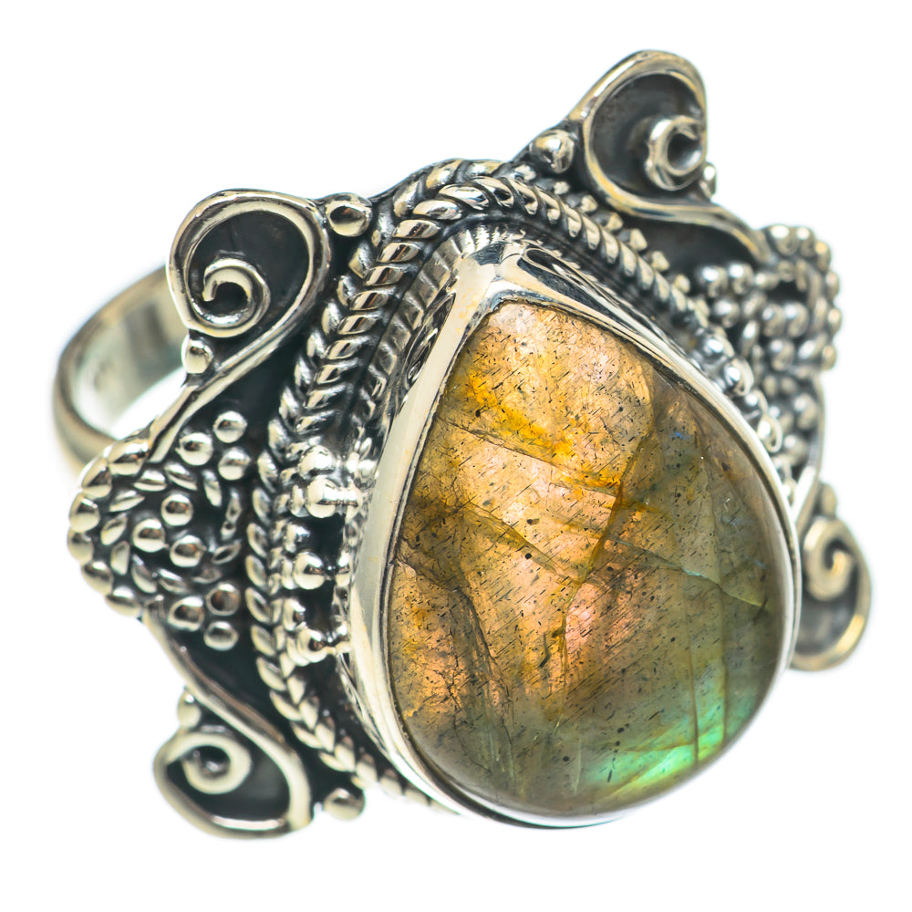 Labradorite Rings handcrafted by Ana Silver Co - RING69732