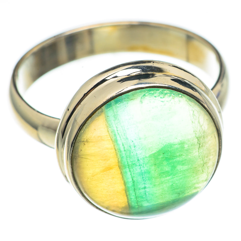 Green Fluorite Rings handcrafted by Ana Silver Co - RING69762