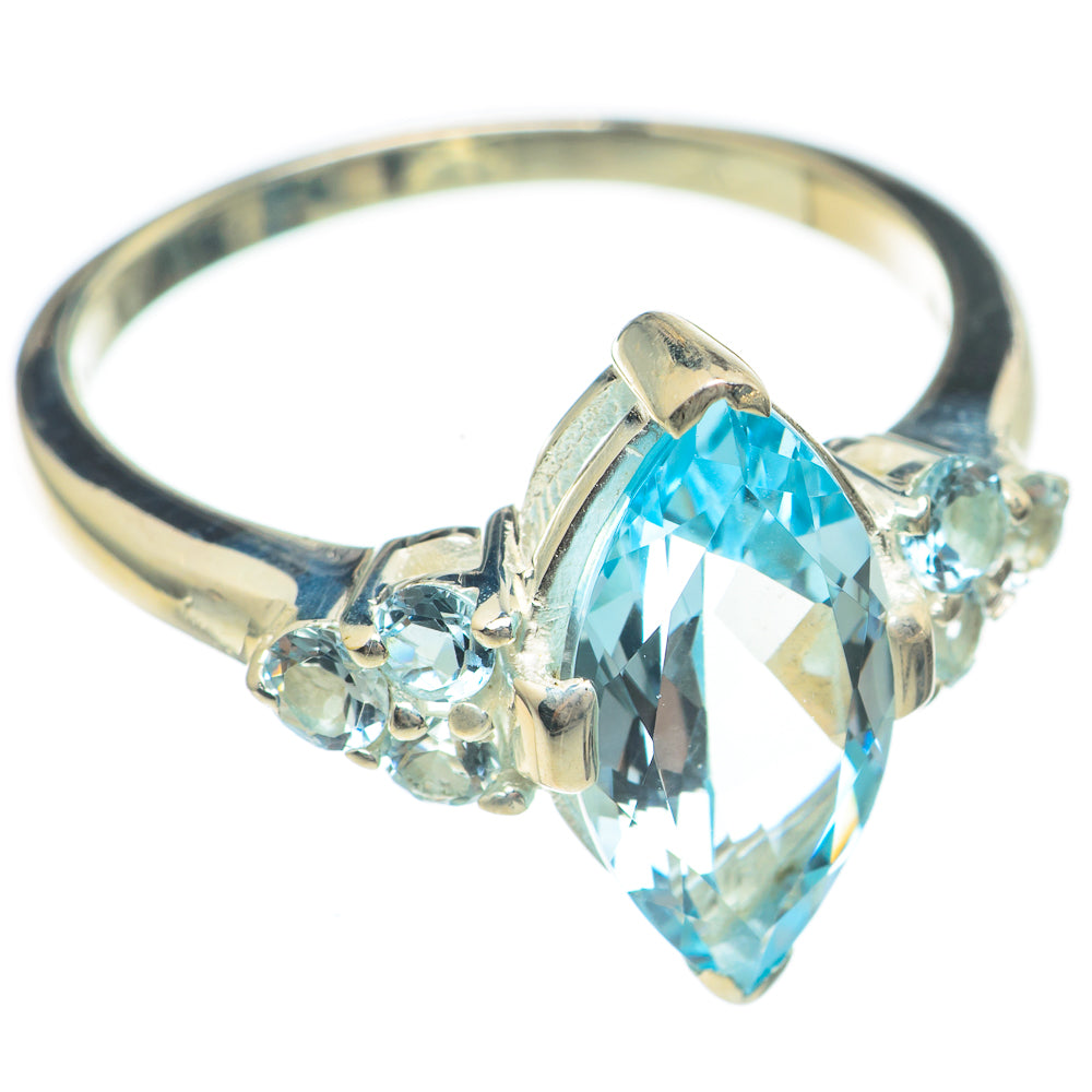 Blue Topaz Rings handcrafted by Ana Silver Co - RING69858