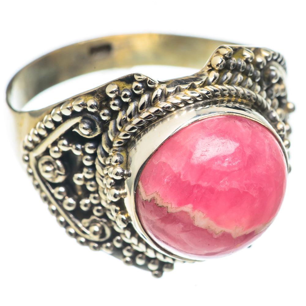 Rhodochrosite Rings handcrafted by Ana Silver Co - RING69932