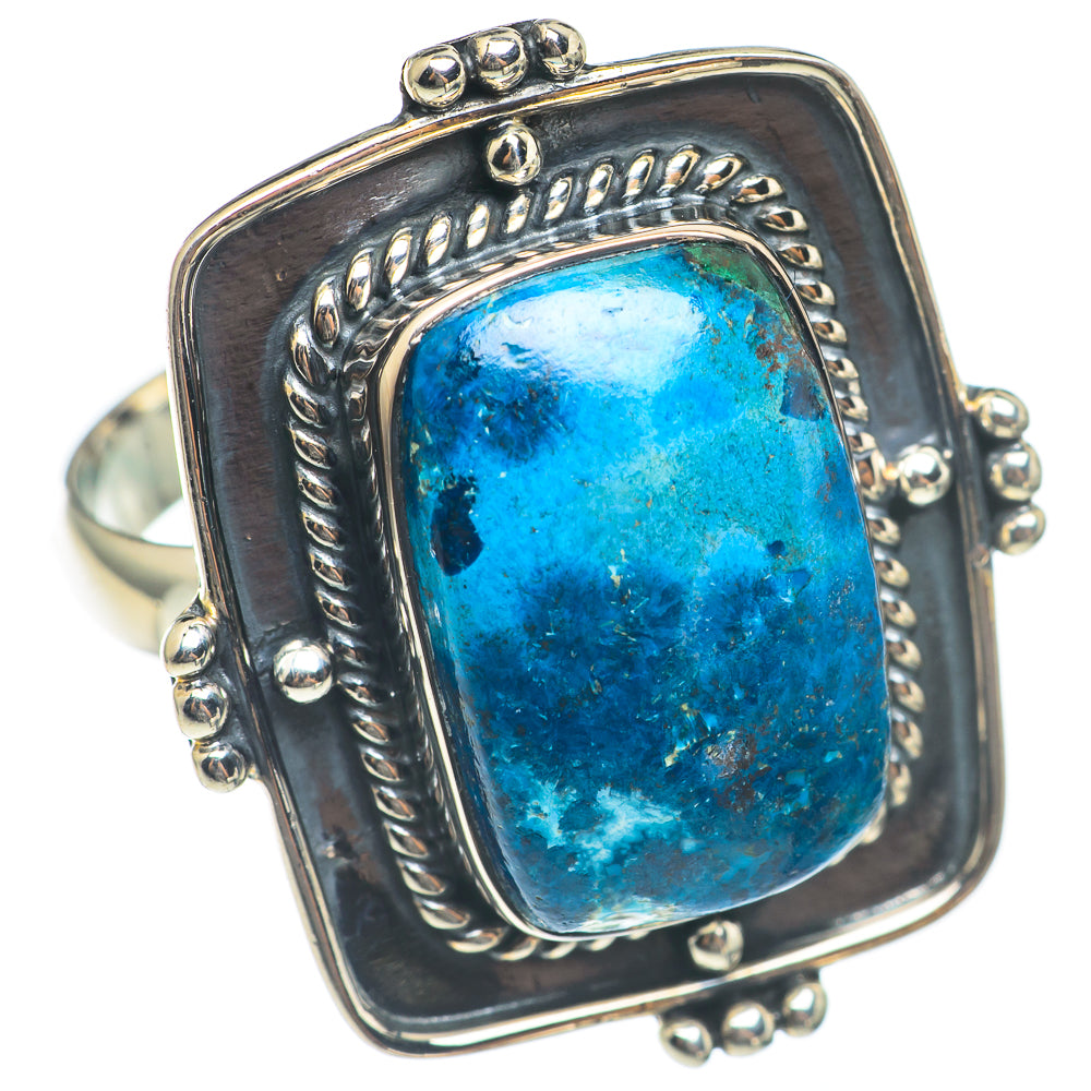 Chrysocolla Rings handcrafted by Ana Silver Co - RING69953