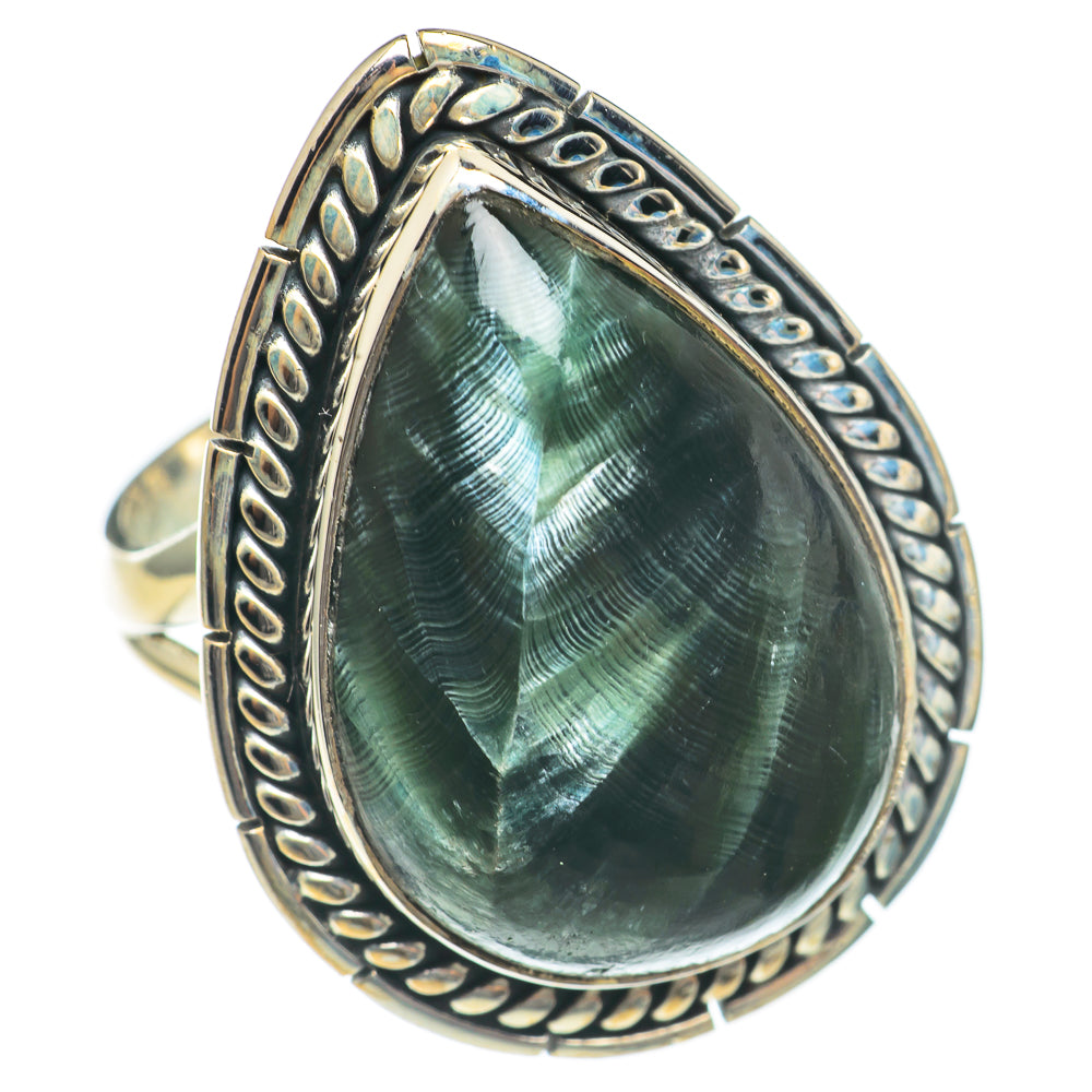 Seraphinite Rings handcrafted by Ana Silver Co - RING70025