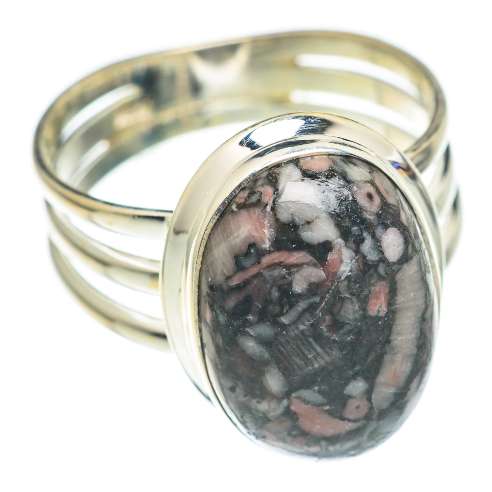 Crinoid Fossil Rings handcrafted by Ana Silver Co - RING70065