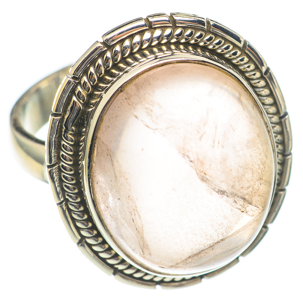 Rose Quartz Rings handcrafted by Ana Silver Co - RING70071