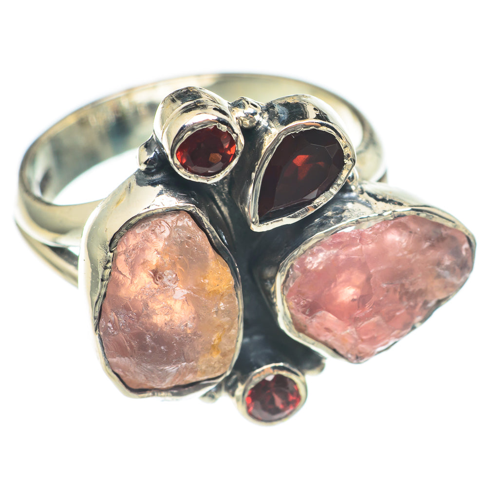 Rose Quartz Rings handcrafted by Ana Silver Co - RING70072