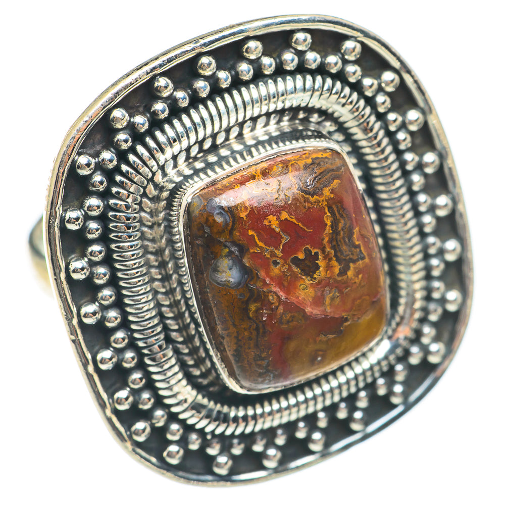 Moroccan Agate Rings handcrafted by Ana Silver Co - RING70096 - Photo 2