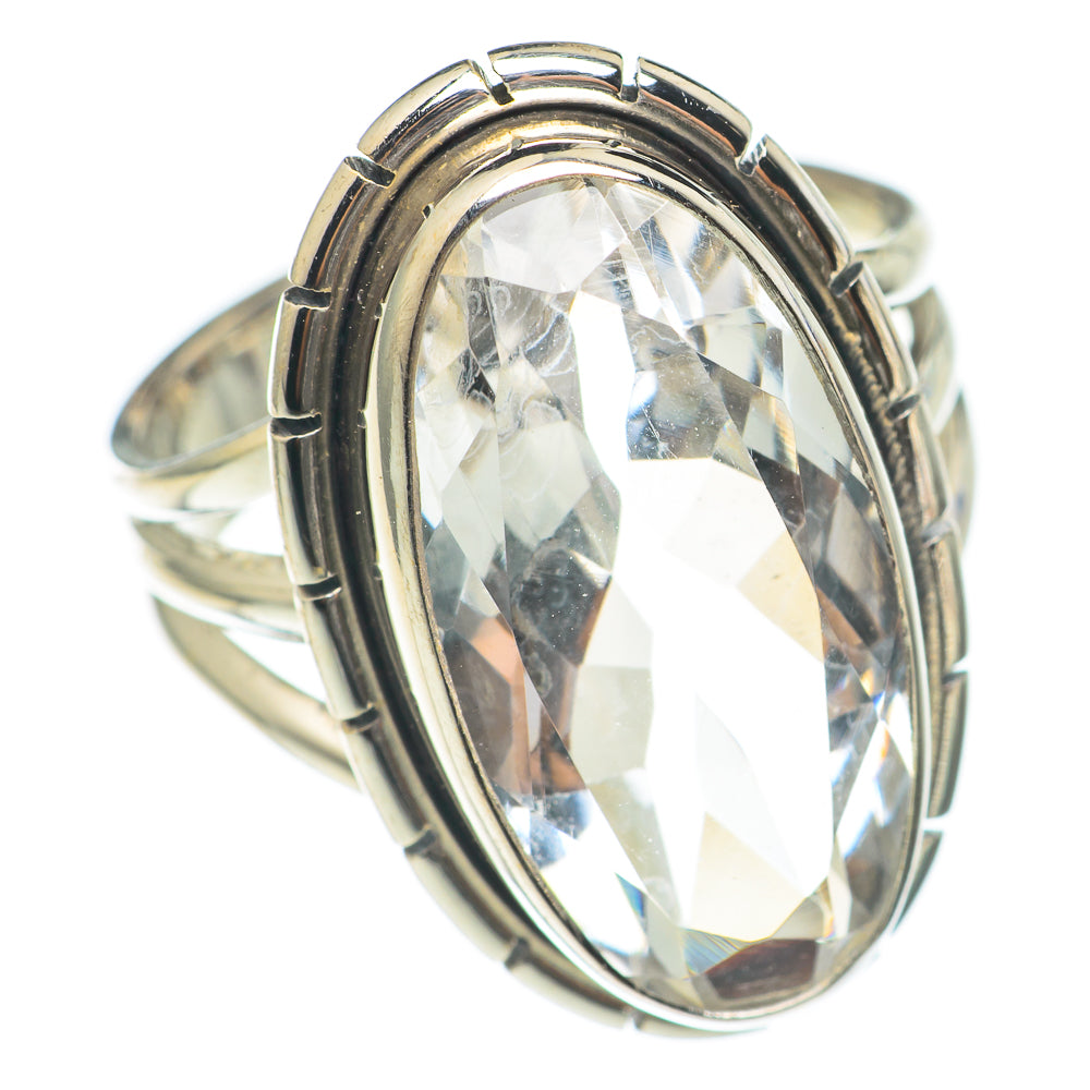White Quartz Rings handcrafted by Ana Silver Co - RING70111