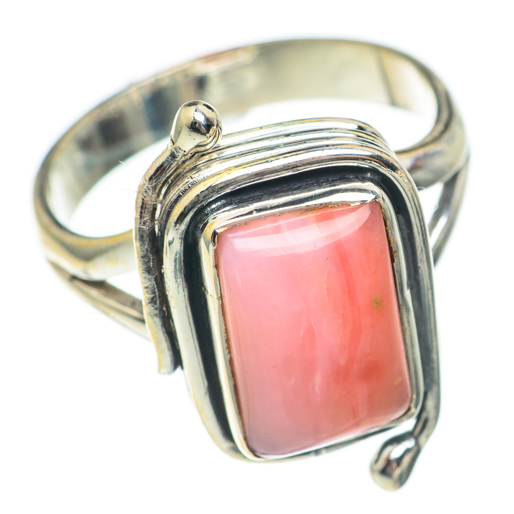 Pink Opal Rings handcrafted by Ana Silver Co - RING70138