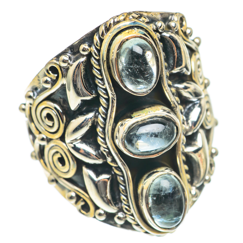 Aquamarine Rings handcrafted by Ana Silver Co - RING70151