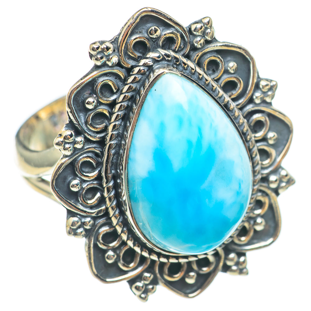 Larimar Rings handcrafted by Ana Silver Co - RING70154